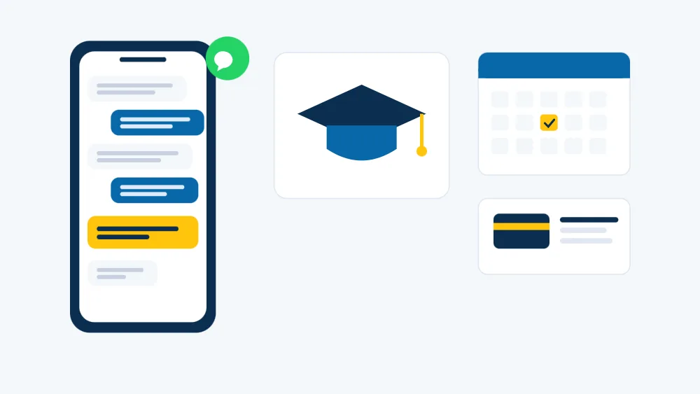 Academia en Canarias con clases reservadas por WhatsApp contra el horario real, avisos a padres y recordatorios de pago automáticos