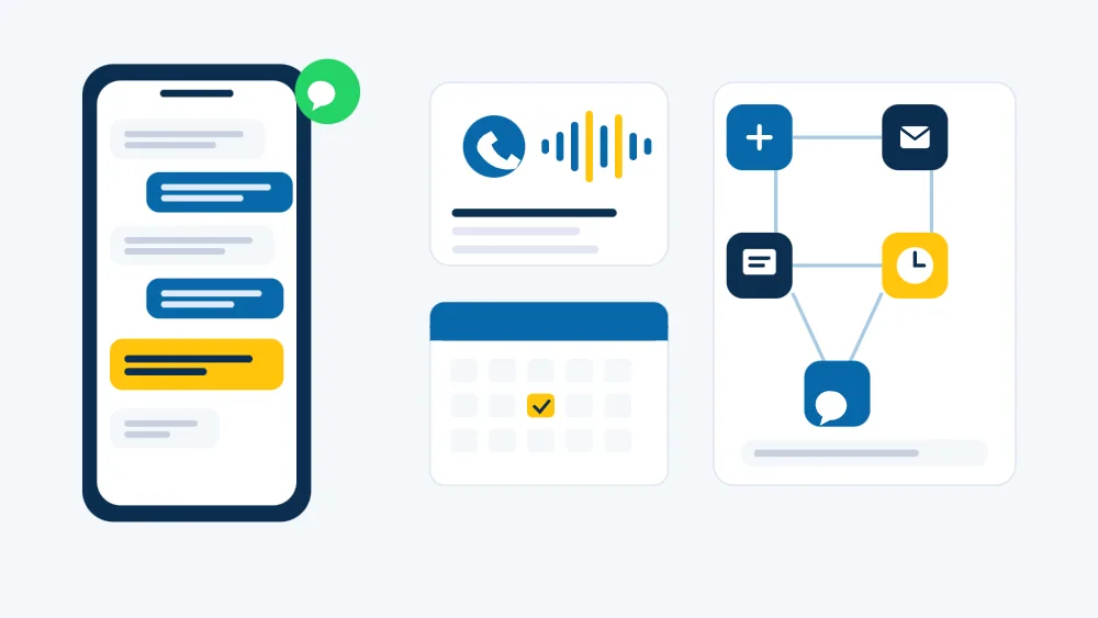 Sistema de Canarias Automatización: WhatsApp atendido con IA, teléfono con agente de voz, citas en el calendario y automatizaciones conectadas